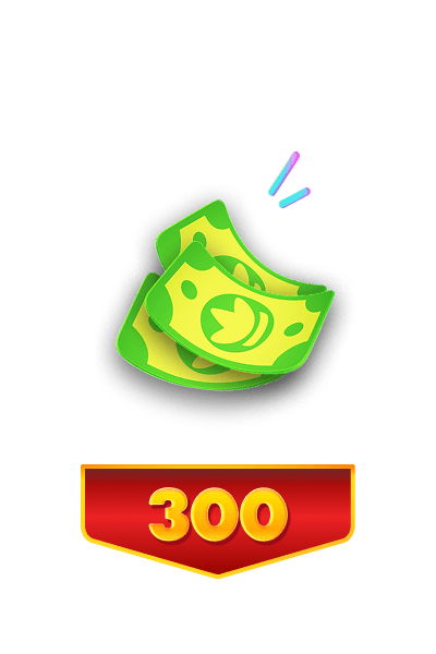 Mache eine Einzahlung von 300 €